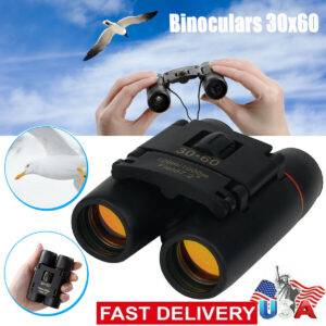 Binoculars 30x60 Zoom Travel Compact Folding Telescope Hunting Day