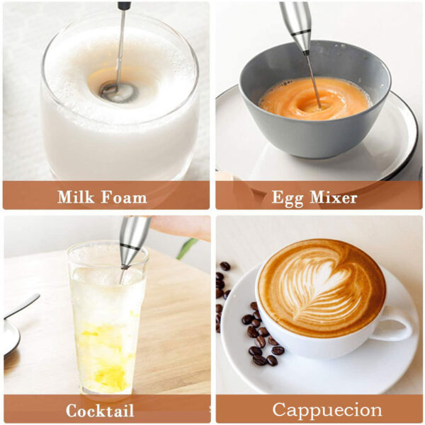 Milk,Electric Egg Beater USB Portable Charging Mixer For Coffee - Image 3