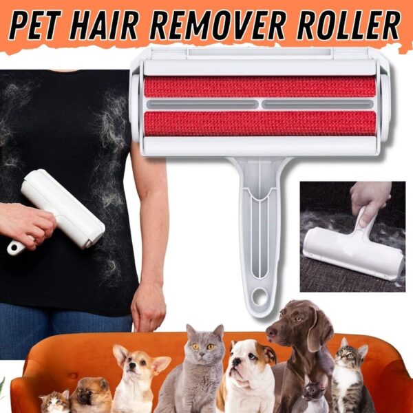 Dog Cat Pet Reusable Hair Lint Remover Fur Roller Sofa Clothes Cleaning-Brush - Image 6