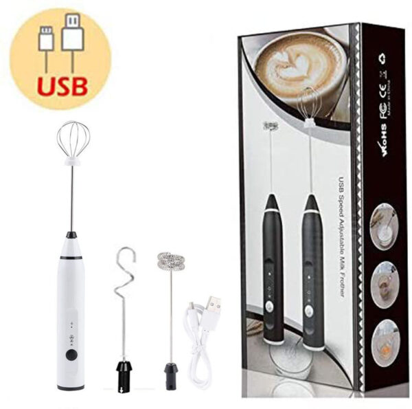 Milk,Electric Egg Beater USB Portable Charging Mixer For Coffee - Image 2