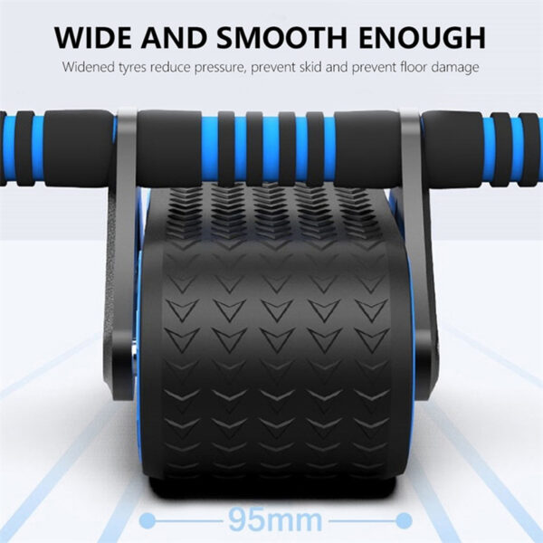 Double Wheel Abdominal Exerciser Women Men Rebound Roller Sports Home Exercise Device - Image 4