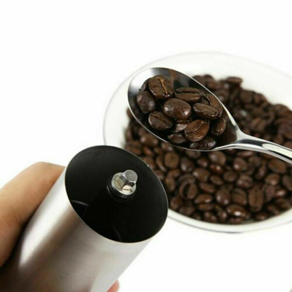 Hand Crank Pepper Conical Burr Grinder Coffee Beans Mill Muller Stainless Steel - Image 8