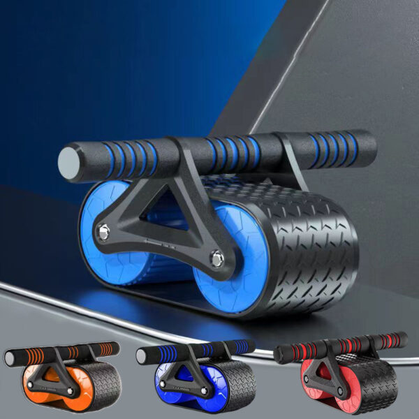 Double Wheel Abdominal Exerciser Women Men Rebound Roller Sports Home Exercise Device - Image 8