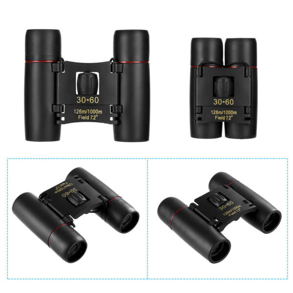 Binoculars 30x60 Zoom Travel Compact Folding Telescope Hunting Day - Image 2