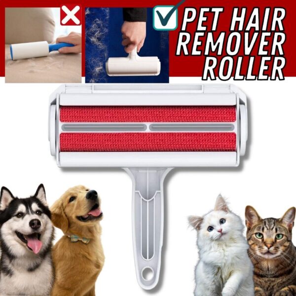 Dog Cat Pet Reusable Hair Lint Remover Fur Roller Sofa Clothes Cleaning-Brush - Image 2