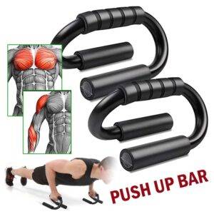 Push Up Bar S Shapes Non-slip Exercise Grips  Workout Home Gym