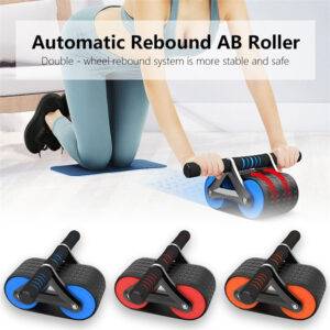 Double Wheel Abdominal Exerciser Women Men Rebound Roller Sports Home Exercise Device