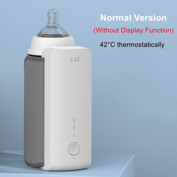 Portable Wireless Rechargeable Baby Heating Temperature Milk Warmer Bottle - Image 5