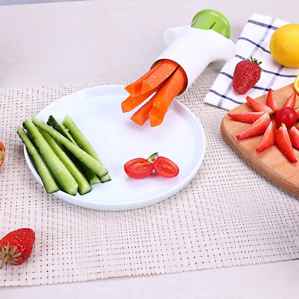 a plate of vegetables and fruits